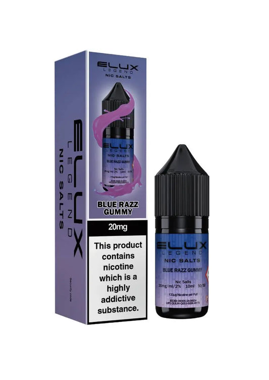 Elux Legend 20mg Salts - Blueberry Razz Gummy